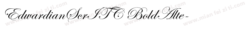 EdwardianScrITC BoldAlte字体转换